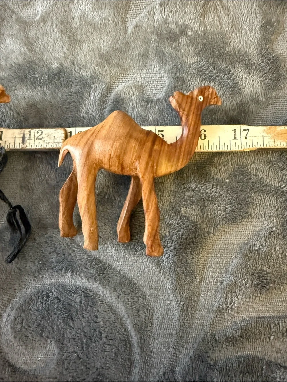 Vintage Olive Wood Handcrafted Wooden Camels set of 3